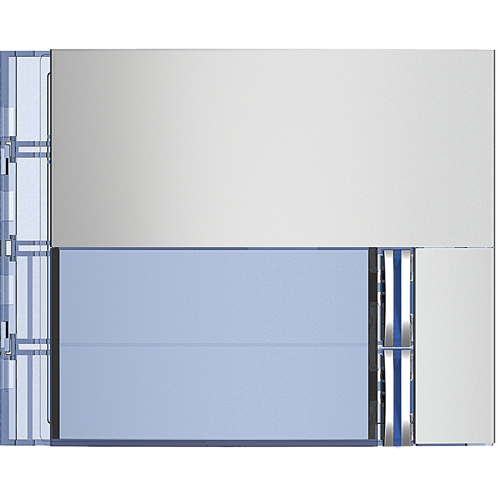 front alu 2 knapper for brytermodul new sfera