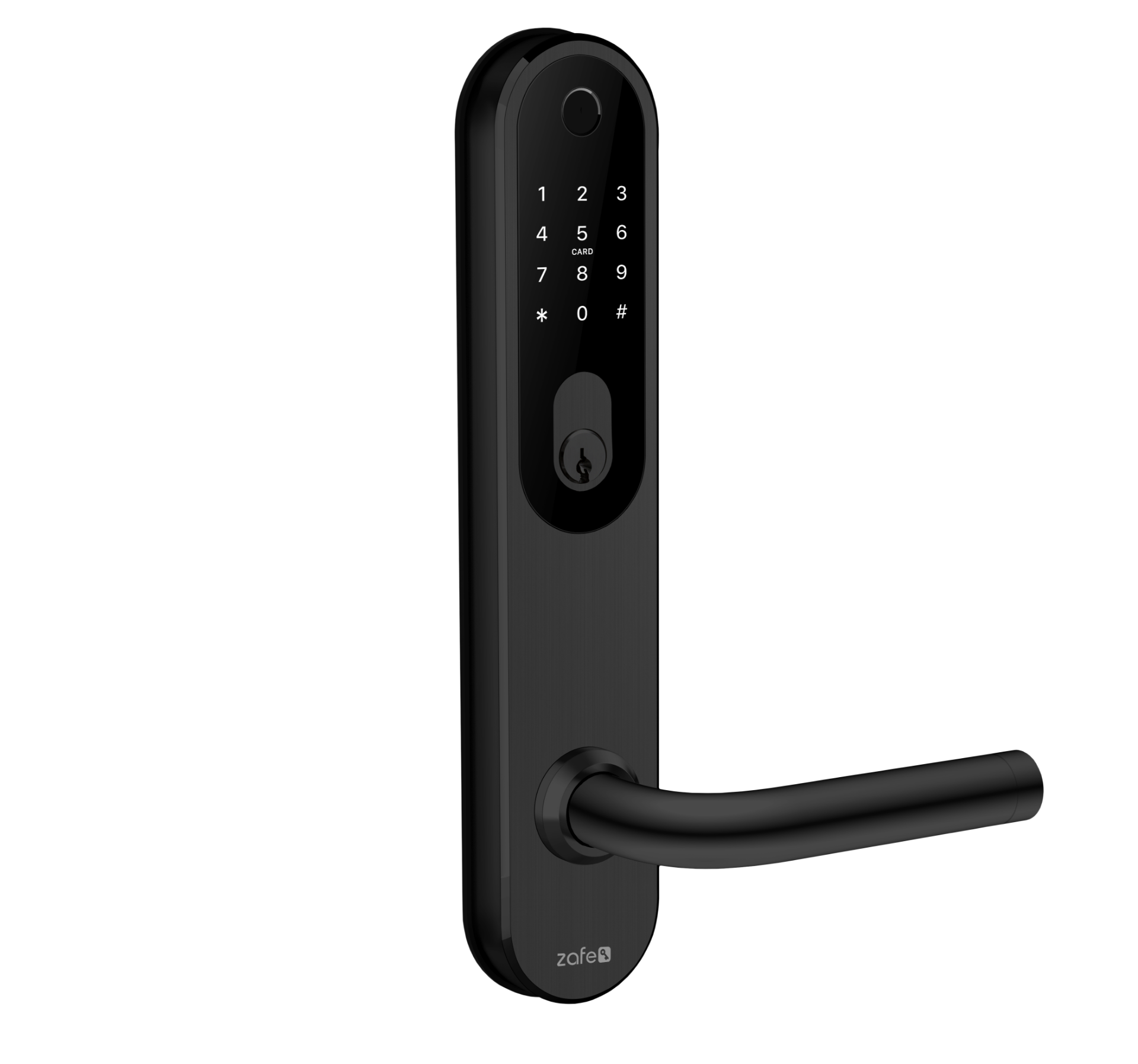 Smartlås sort oval sylinder
